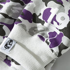 BAPE Purple Camo Shark Zipper Double Hoodie - image 8