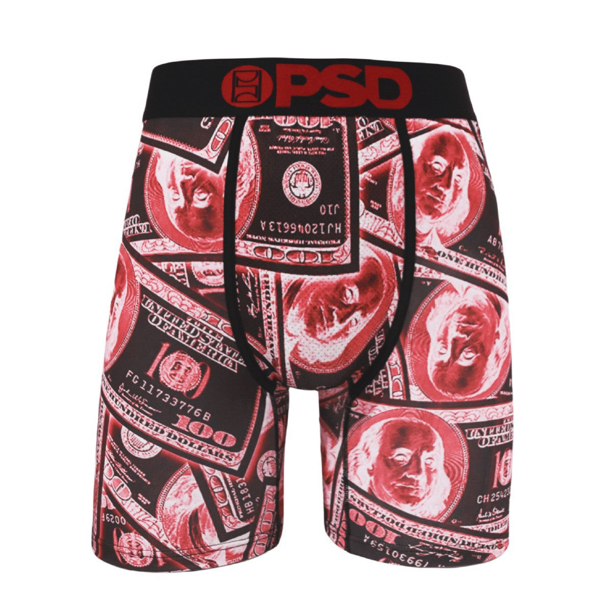 PSD Style Red Money Print Long-Leg Boxer Briefs product detail