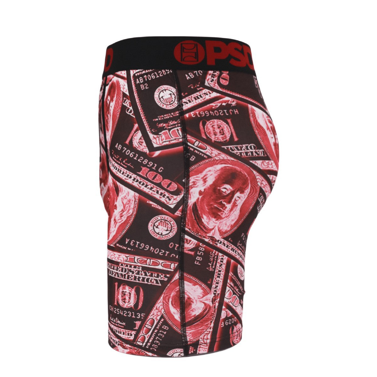 PSD Style Red Money Print Long-Leg Boxer Briefs product detail