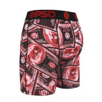 PSD Style Red Money Print Long-Leg Boxer Briefs product detail