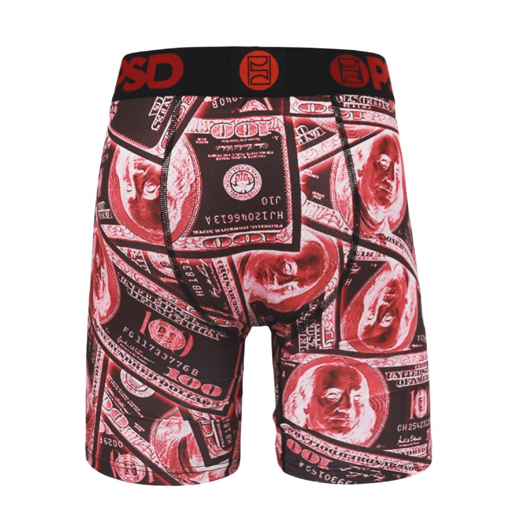 PSD Style Red Money Print Long-Leg Boxer Briefs product detail
