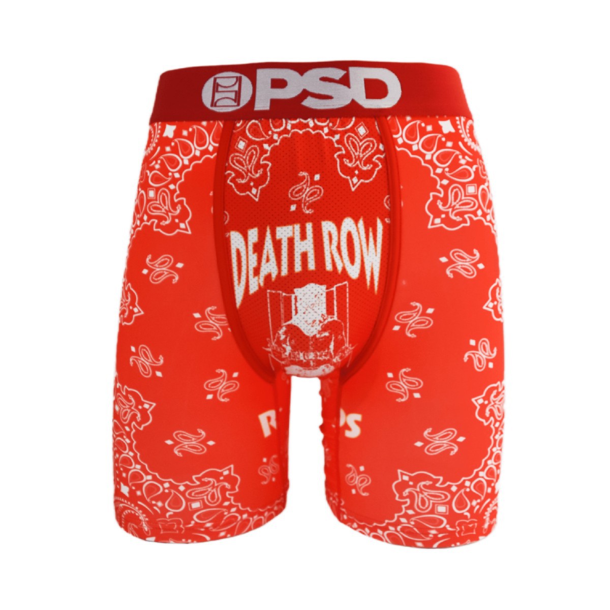 PSD Style Red Bandana Print Long-Leg Boxer Briefs product detail