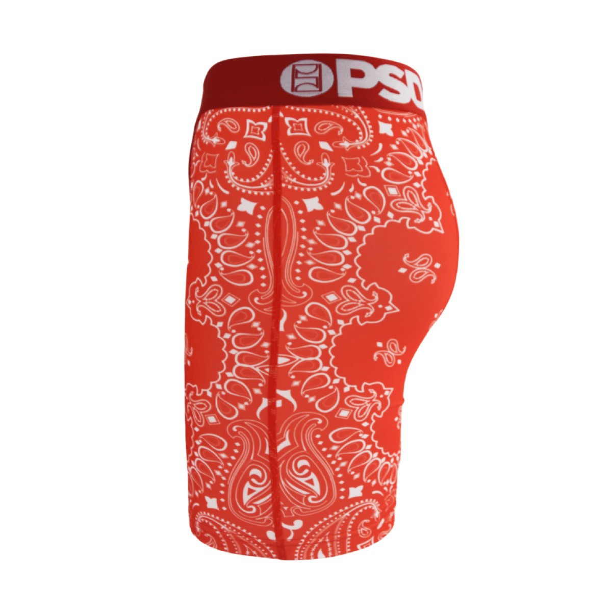PSD Style Red Bandana Print Long-Leg Boxer Briefs product detail