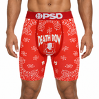 PSD Style Red Bandana Print Long-Leg Boxer Briefs front model view