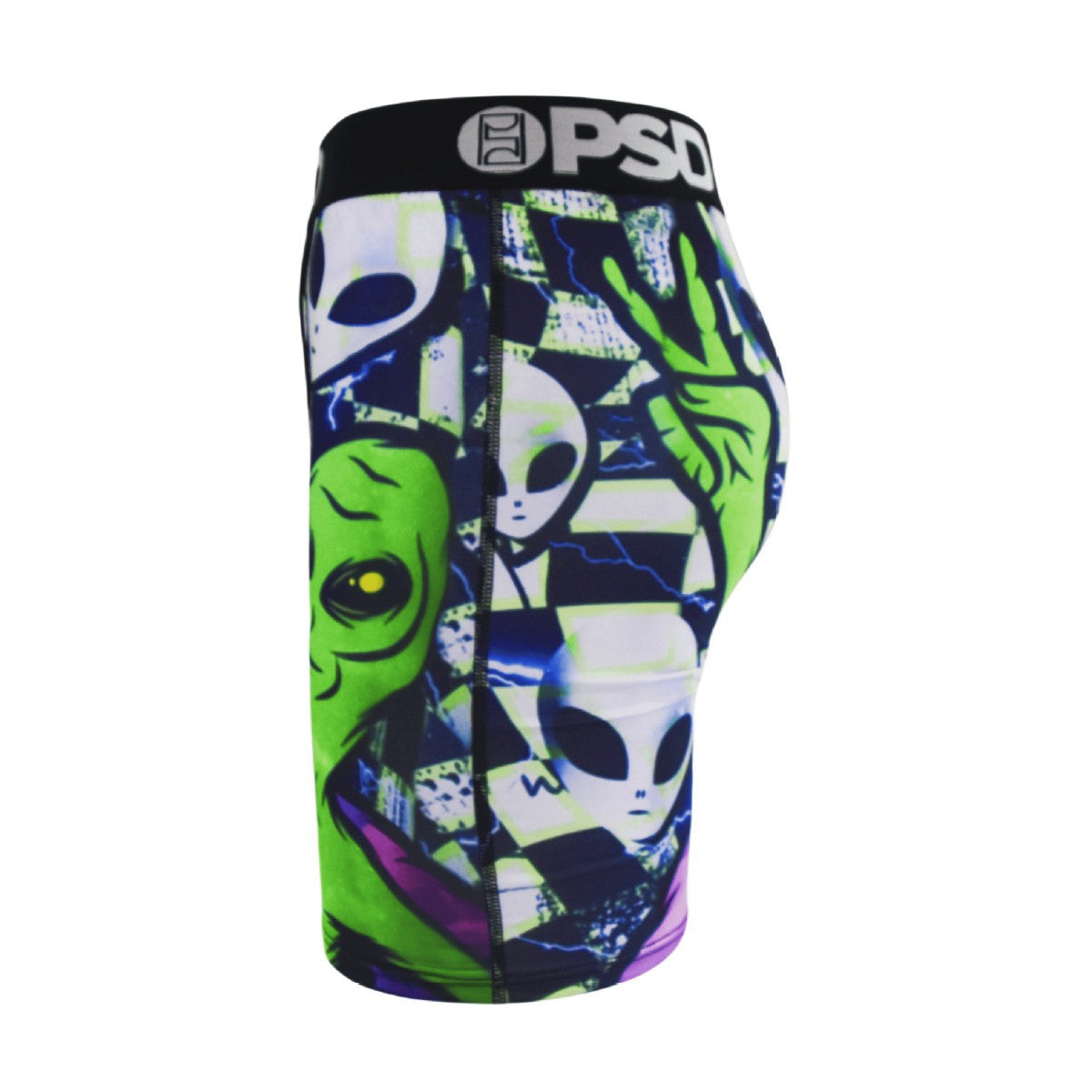 PSD Style Green Alien Graphic Long-Leg Boxer Briefs product detail