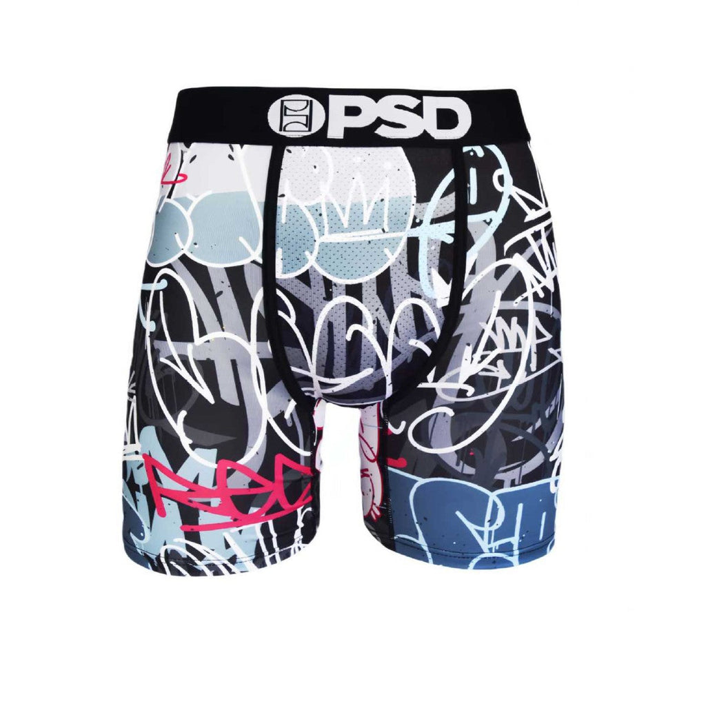 PSD Style Black Graffiti Graphic Boxer Briefs product detail