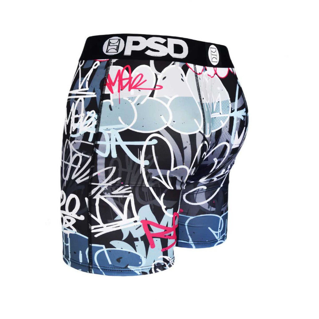 PSD Style Black Graffiti Graphic Boxer Briefs product detail