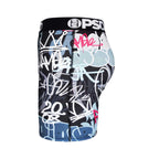 PSD Style Black Graffiti Graphic Boxer Briefs product detail