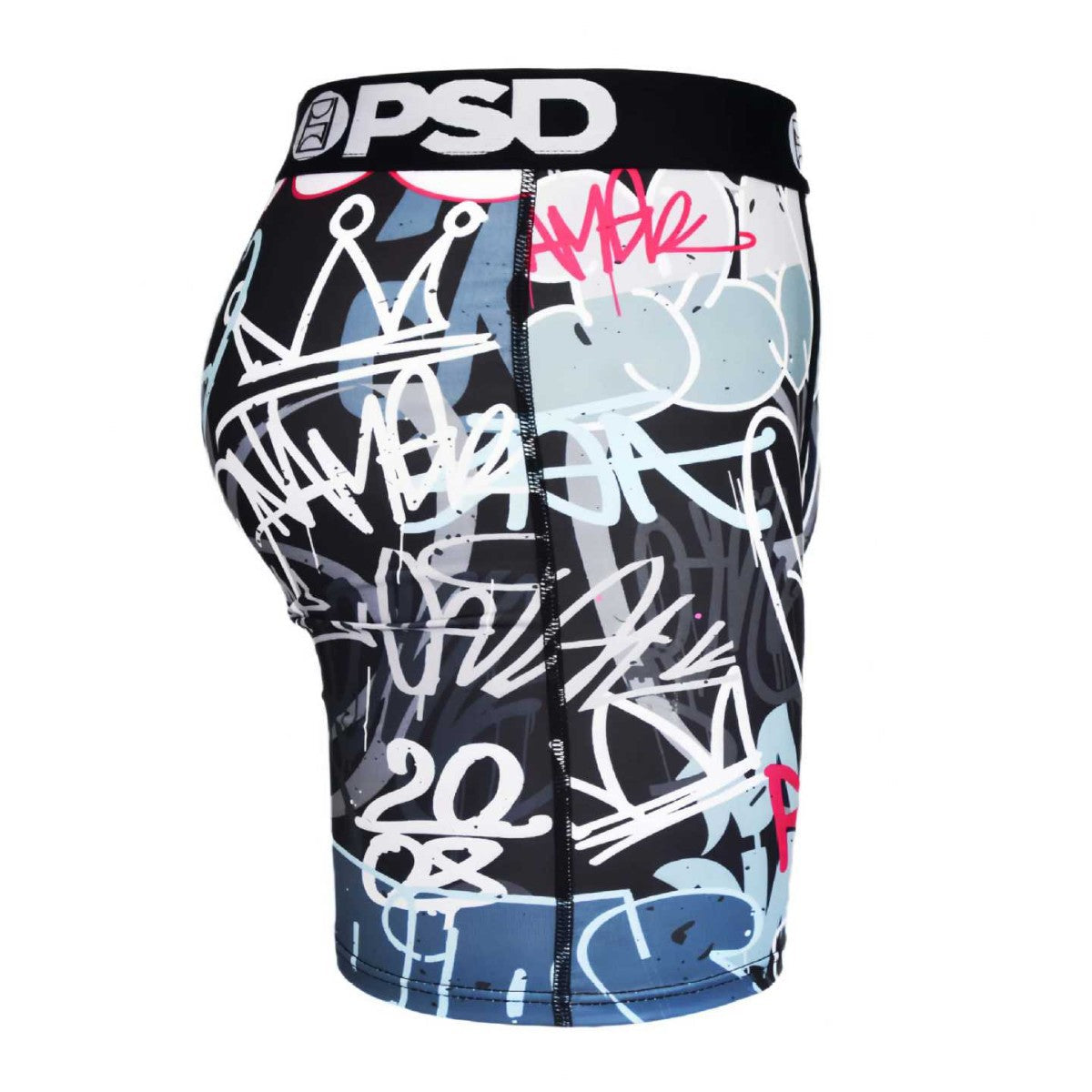 PSD Style Black Graffiti Graphic Boxer Briefs product detail