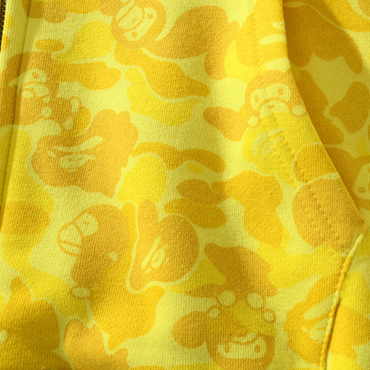 BAPE Shark Yellow Zipper Hoodie - image 6