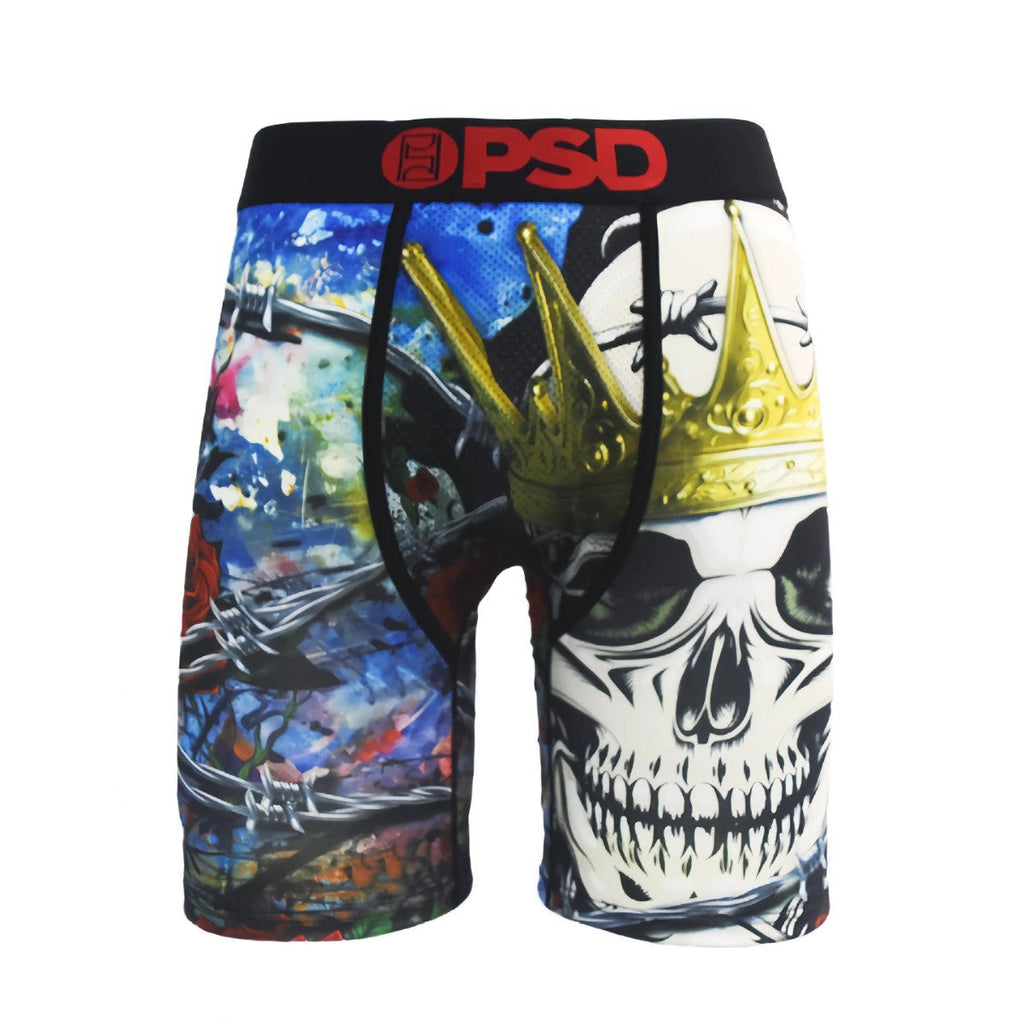 PSD Style Crowned Skull Graphic Boxer Briefs product detail