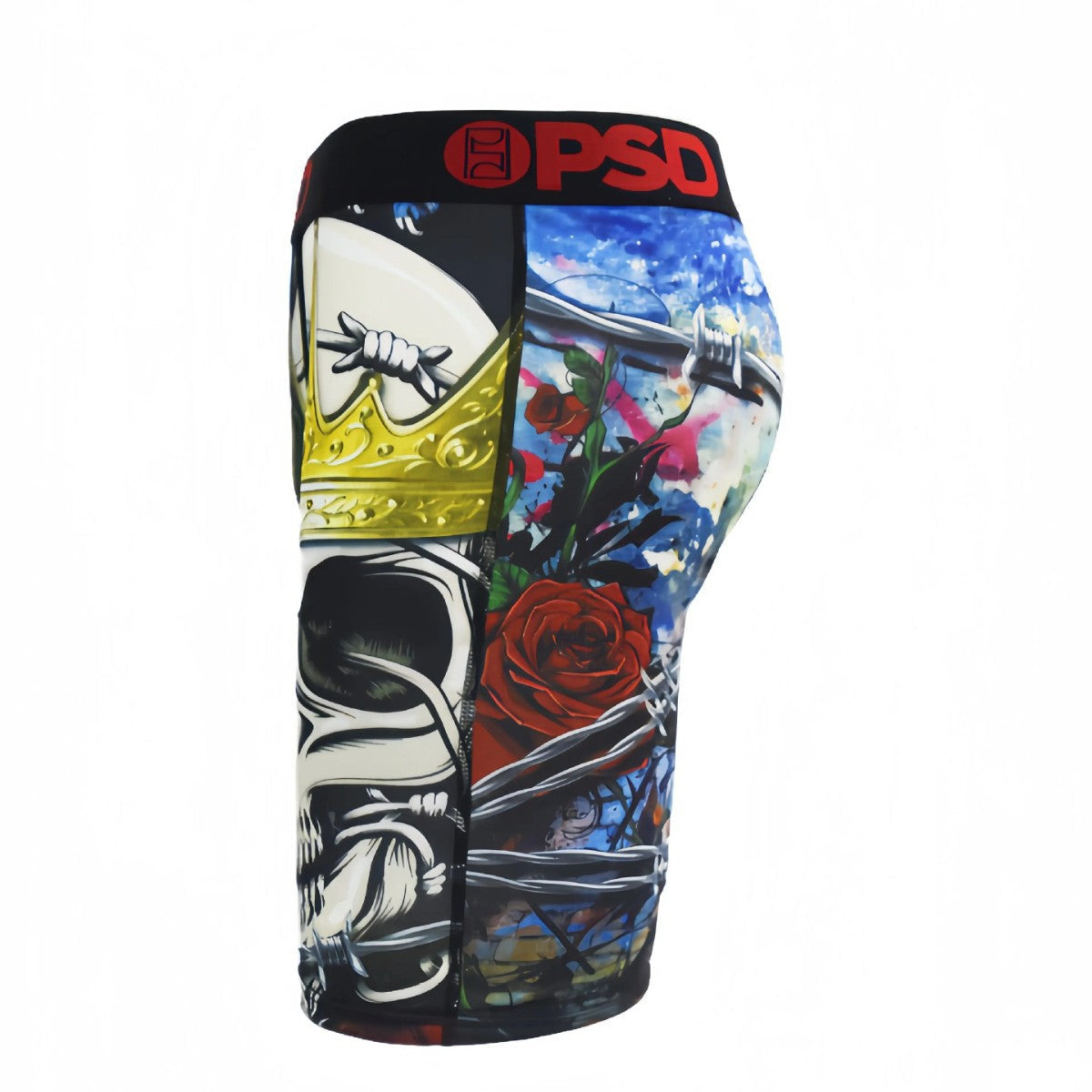 PSD Style Crowned Skull Graphic Boxer Briefs product detail