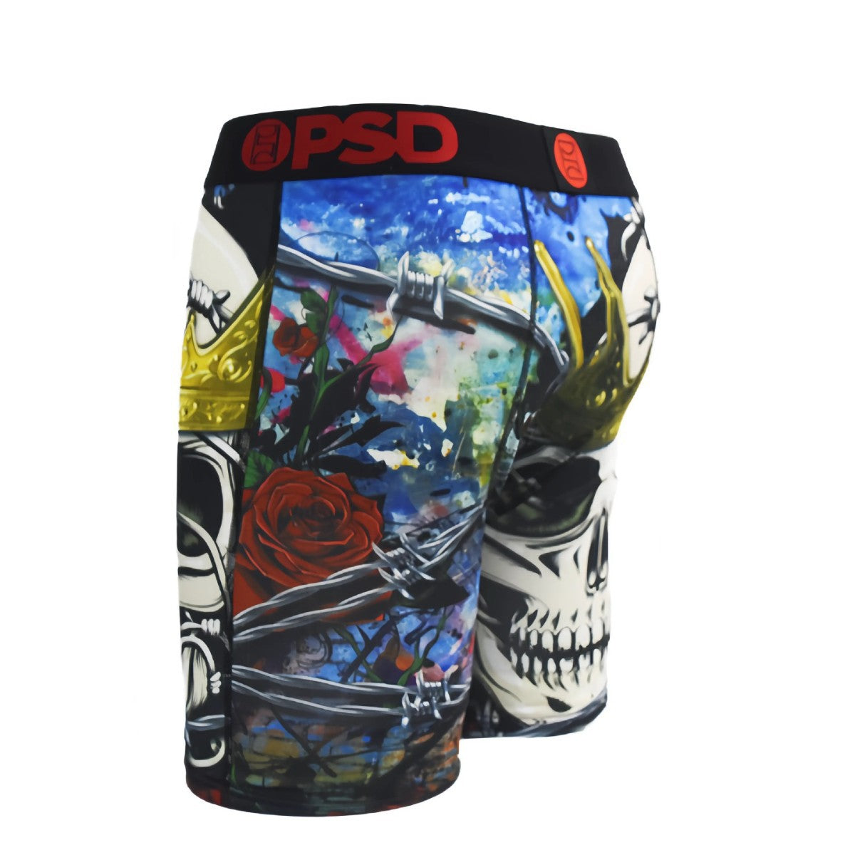 PSD Style Crowned Skull Graphic Boxer Briefs product detail