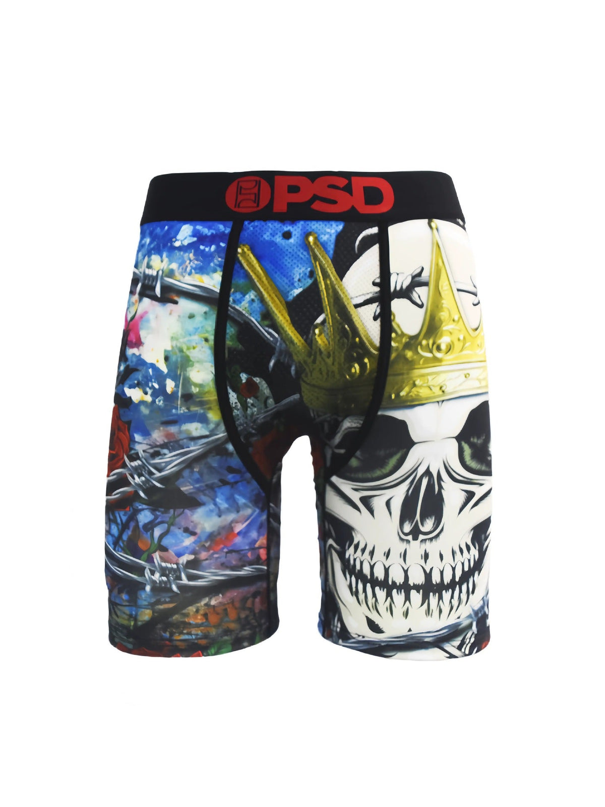 PSD Style Crowned Skull Graphic Boxer Briefs