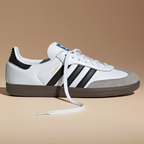 adidas Samba OG Cloud White Core Black Women's - Cloud White / Core Black side view