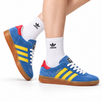 adidas x Gucci Gazelle Blue Yellow Sneakers
