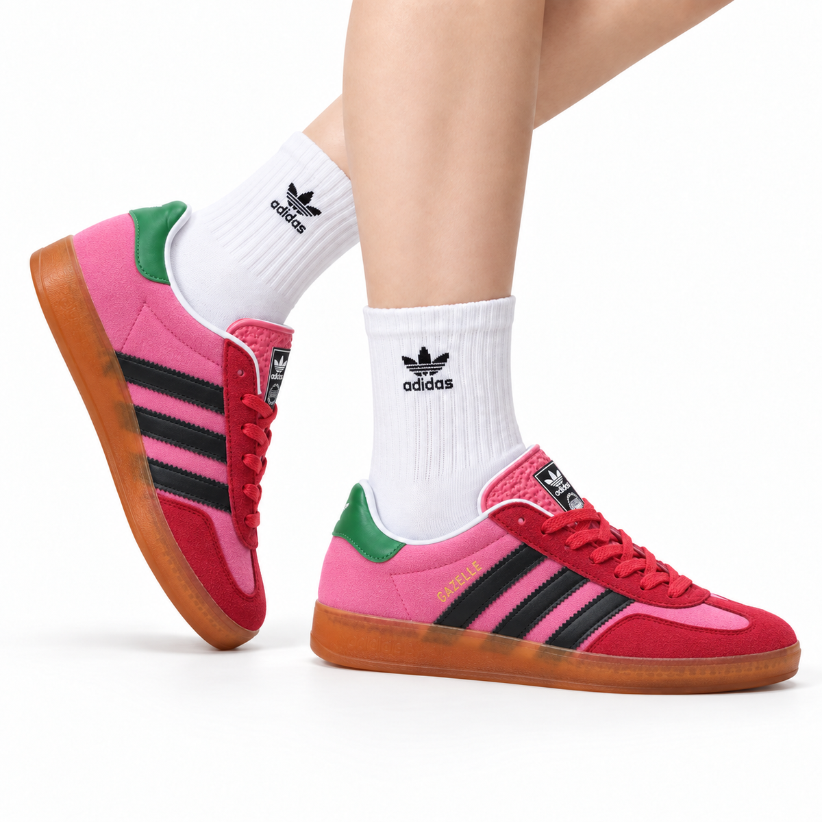 Adidas Originals Gazelle Pink Black Gum Sneakers