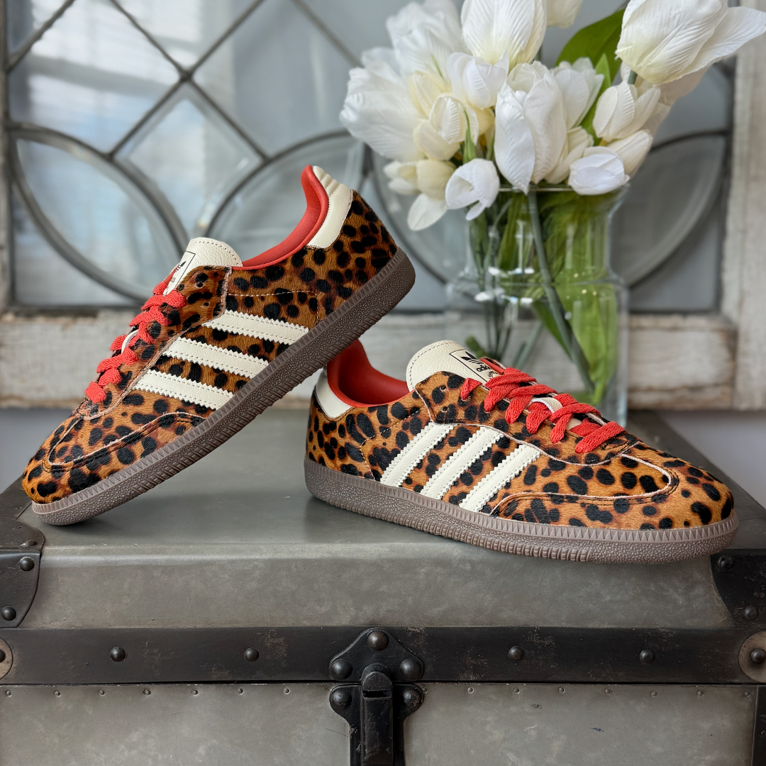 adidas Samba OG Red Leopard Women's product image 9