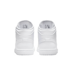 Mens Air Jordan 1 Mid Triple White