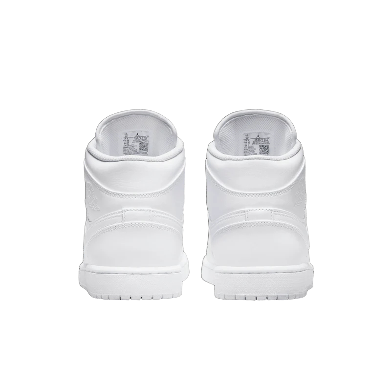 Mens Air Jordan 1 Mid Triple White