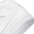 Mens Air Jordan 1 Mid Triple White