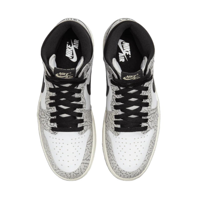 Mens Air Jordan 1 Retro High OG White Cement