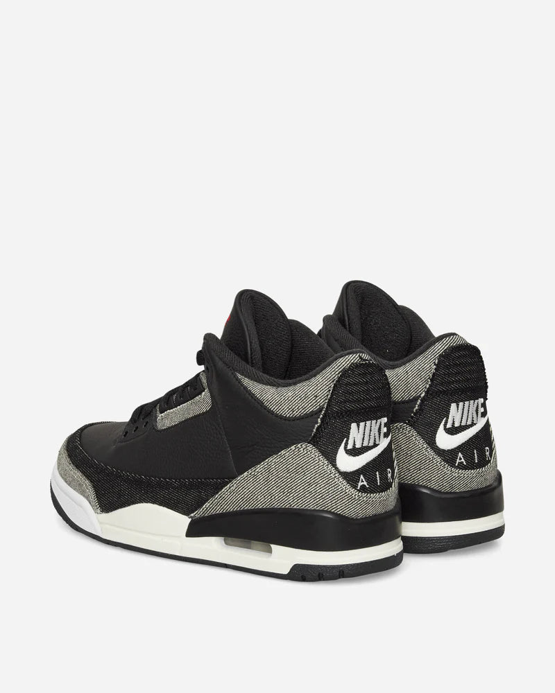 Levis Air Jordan 3 Sneakers Black / White