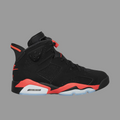 Air Jordan 6 RetroInfrared Salesman Sneakers Black / Light Crimson