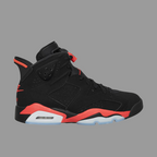 Air Jordan 6 RetroInfrared Salesman Sneakers Black / Light Crimson