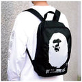 BAPE Nylon Graphic Backpack - Black Graphic Backpack - View 1
