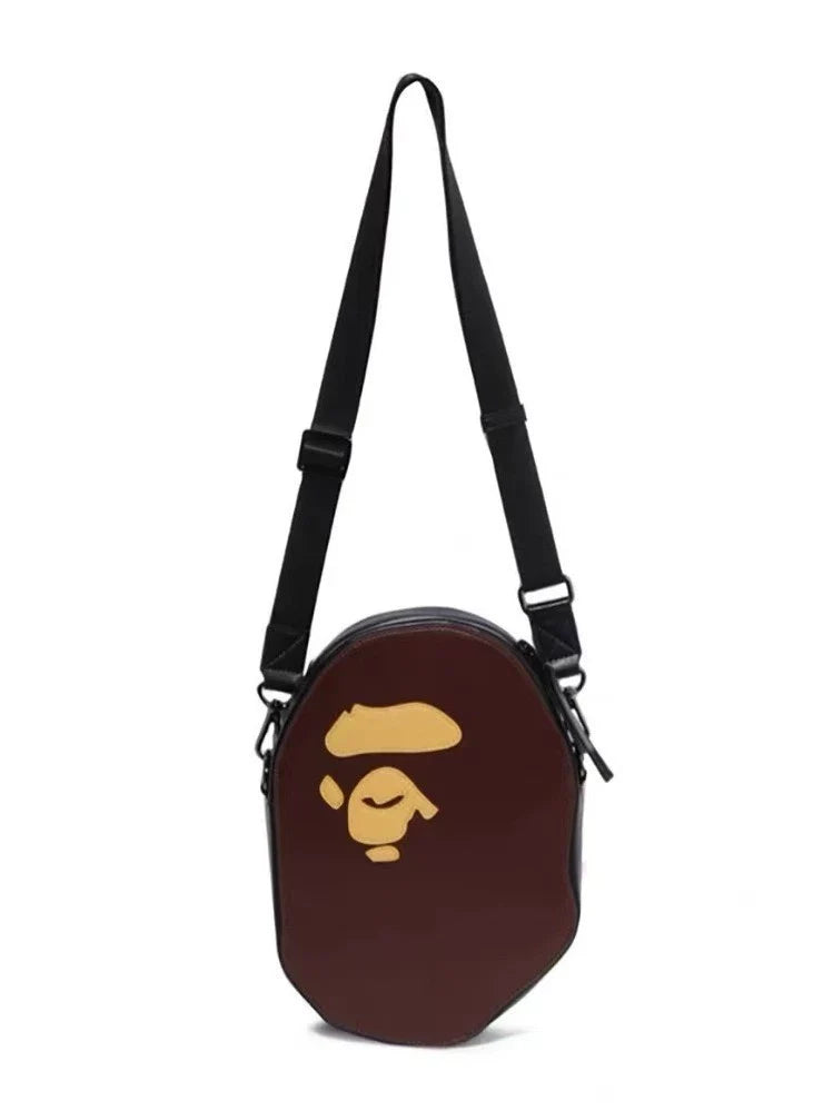 BAPE PU Leather Graphic Crossbody Shoulder Bag - Detail View 2