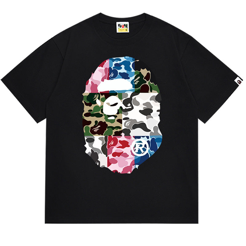 BAPE ABC Camo Crazy Big Ape Head Tee - image 2