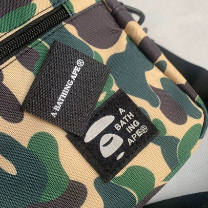 BAPE Camo Nylon Crossbody Shoulder Bag Edition 6379 - Detail View 4
