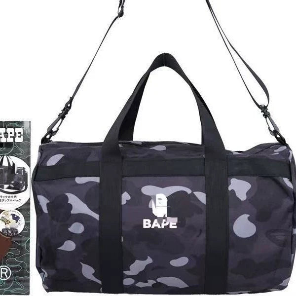 BAPE Camo Nylon Gym Duffel Bag - Detail View 2