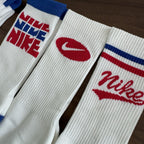 Nike Mid-Cut Athletic Socks — 3 Pairs, Sweat-Wicking Terry Sole