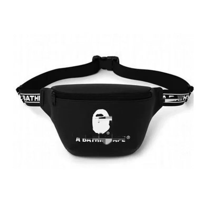 BAPE PU Leather Graphic Chest Sling Bag - Detail View 5