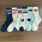 Nike Mid-Cut Athletic Socks — 3 Pairs, Sweat-Wicking Terry Sole