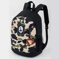 BAPE Camo Cartoon Backpack - Camo Backpack - View 1
