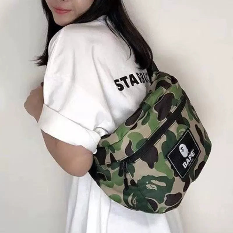BAPE Camo Water-resistant Chest Sling Bag - Detail View 2