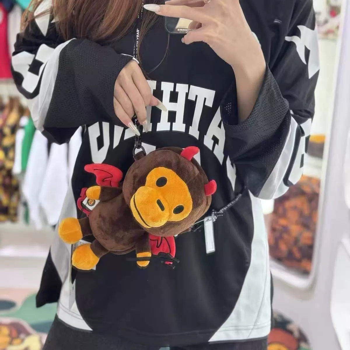 Baby Milo Cartoon Plush Phone Crossbody Bag - Detail View 3
