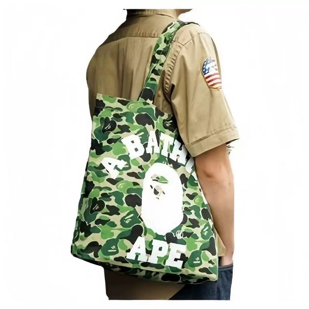 BAPE Camo Graphic Canvas Tote Bag - Camo Canvas Tote - View 1