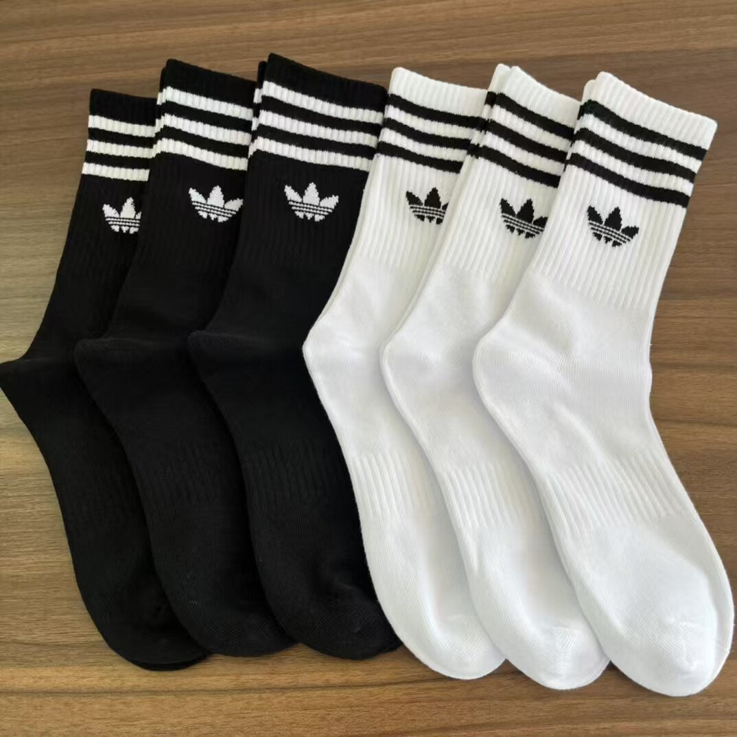 Adidas Originals Mid-Cut Socks – 3 Pairs