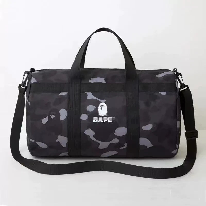 BAPE Camo Nylon Gym Duffel Bag - Detail View 5