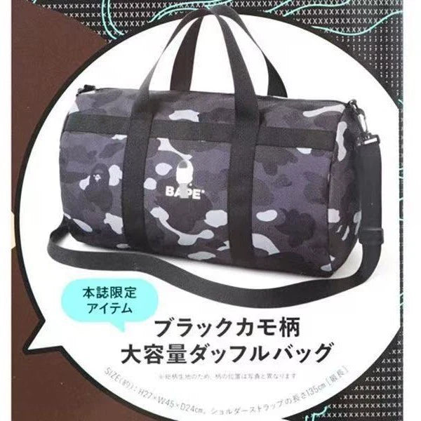 BAPE Camo Nylon Gym Duffel Bag - Detail View 4