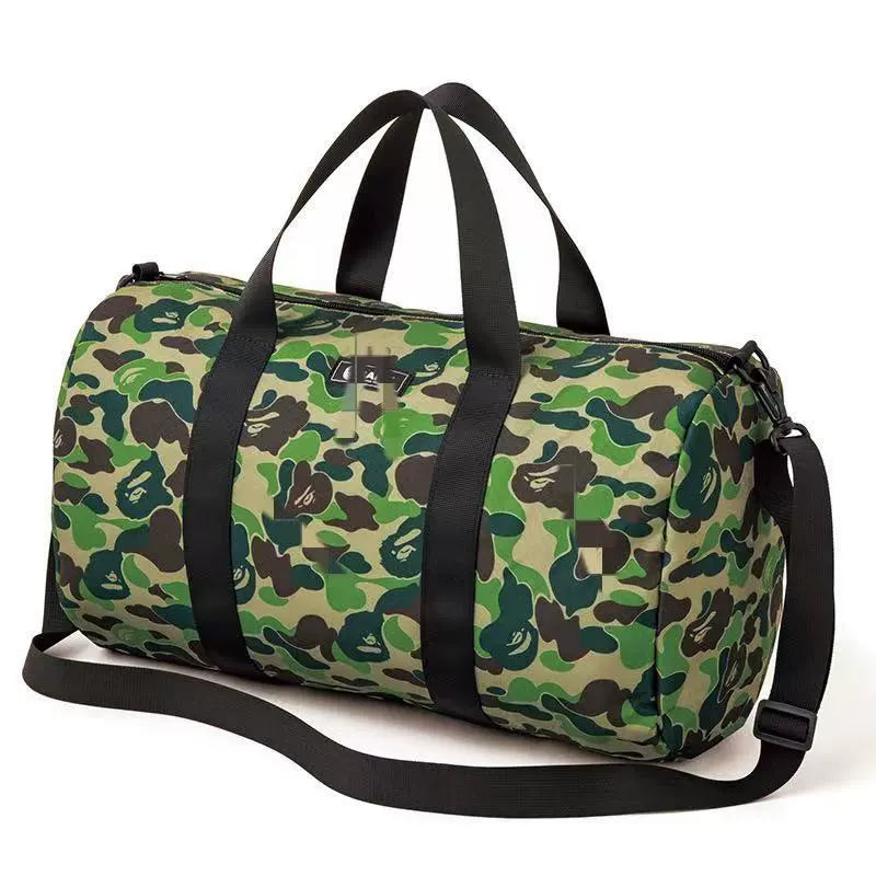 BAPE Camo Water-resistant Gym Duffel Bag - Detail View 6