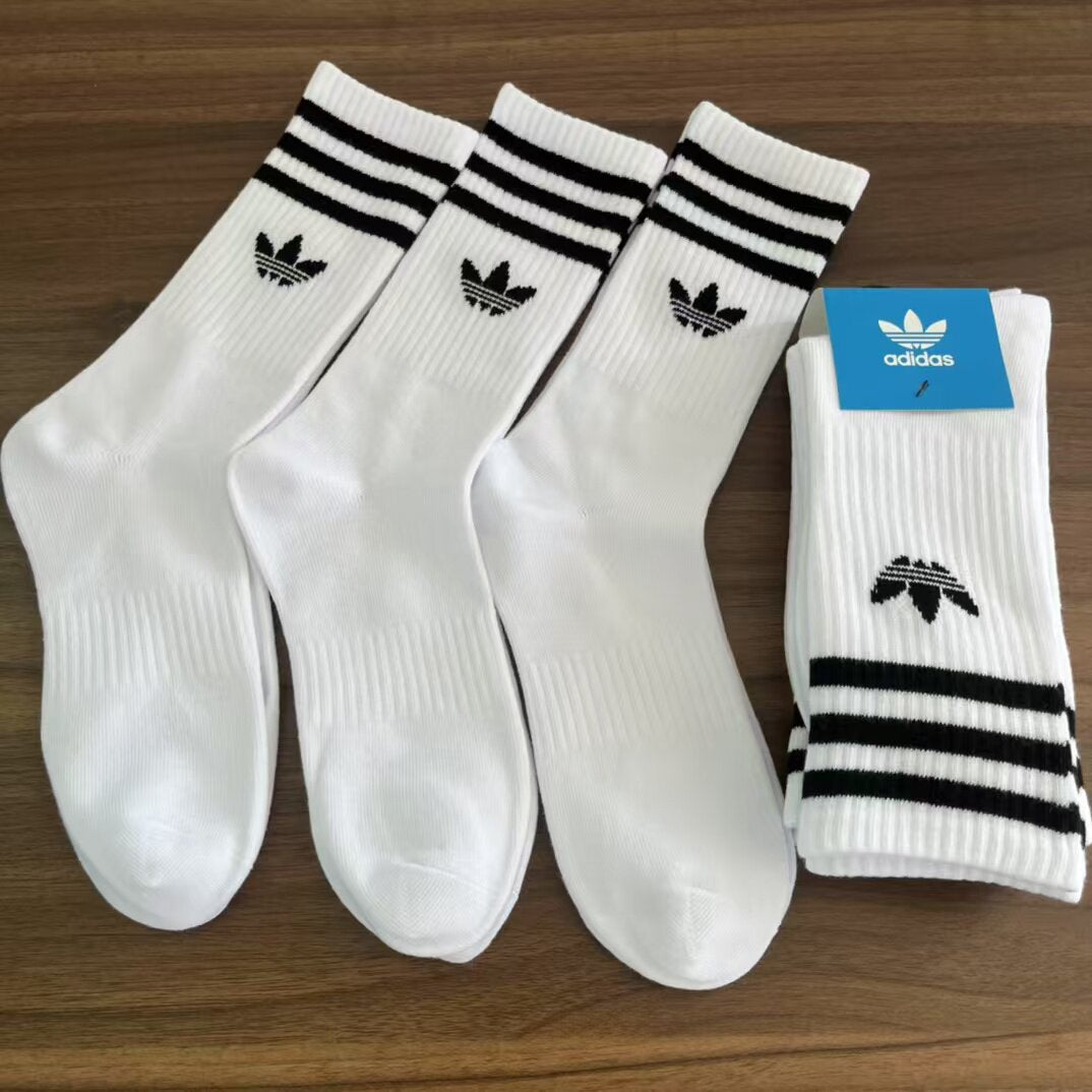 Adidas Originals Mid-Cut Socks – 3 Pairs