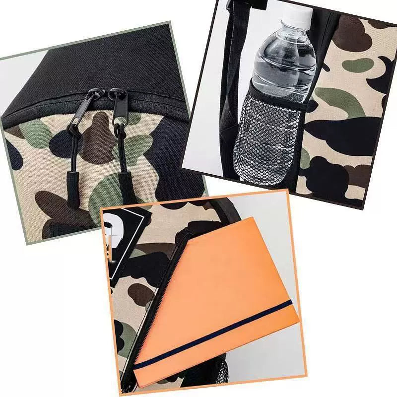 BAPE Camo Cartoon Backpack - Detail View 3