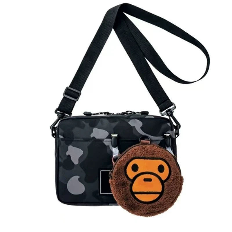 BAPE Camo Nylon Crossbody Shoulder Bag Edition 2113 - Detail View 2
