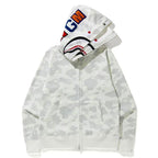 BAPE Glow Camo Shark Wide Full Zip Double Hoodies - image 5