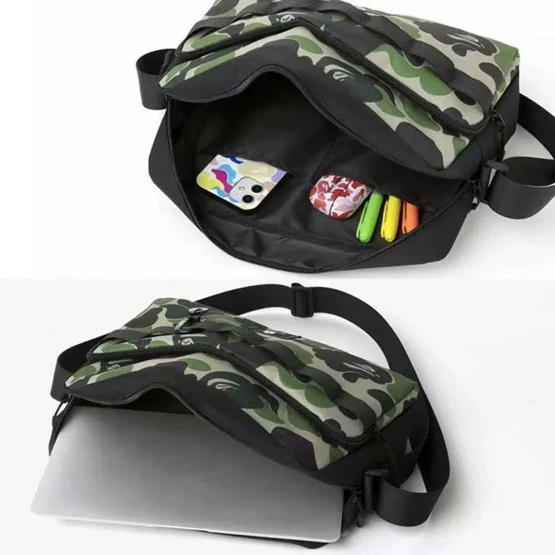 BAPE Camo Nylon Crossbody Shoulder Bag Edition 5599 - Detail View 4